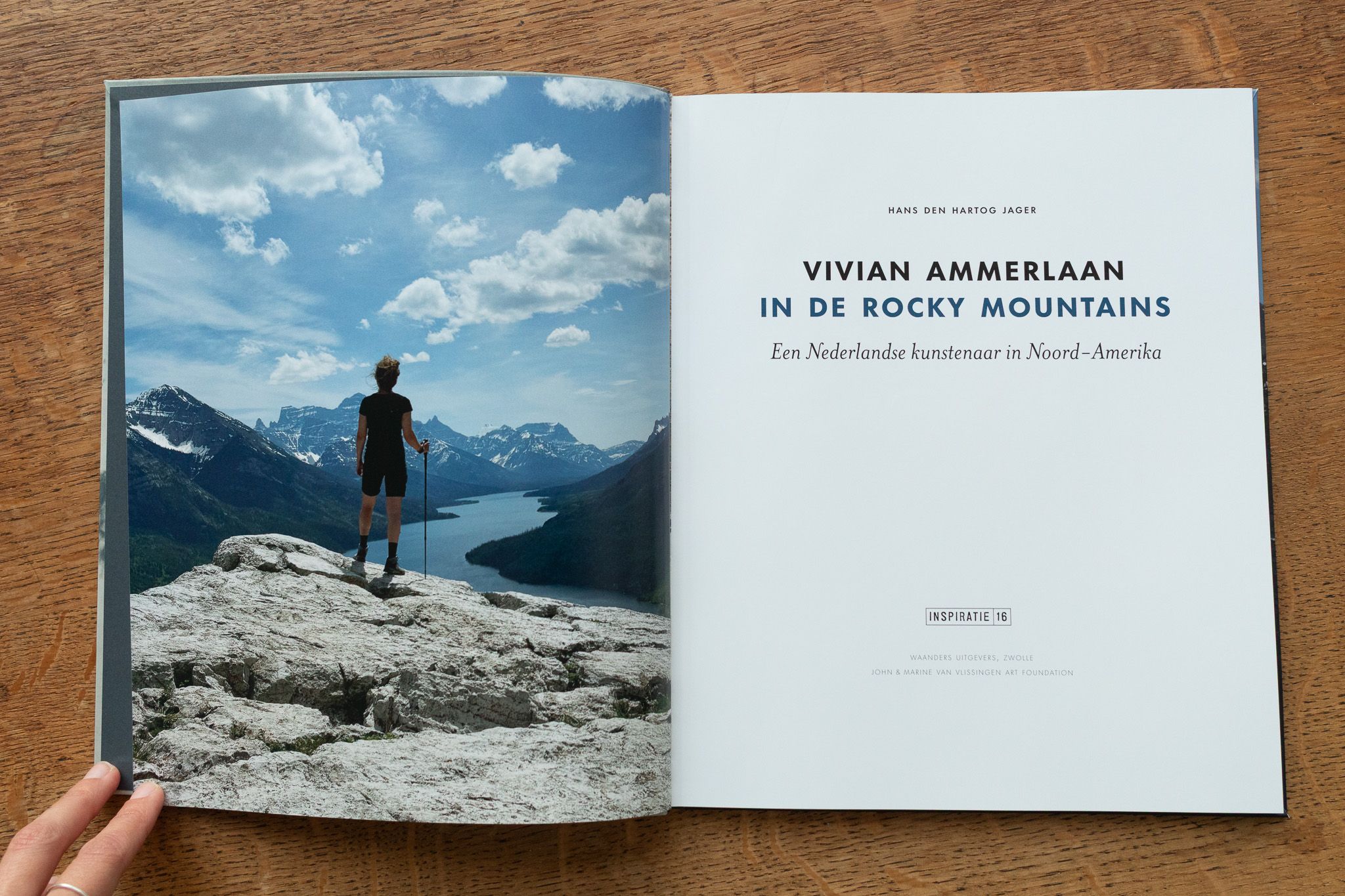 Vivian Ammerlaan in de Rocky Mountains