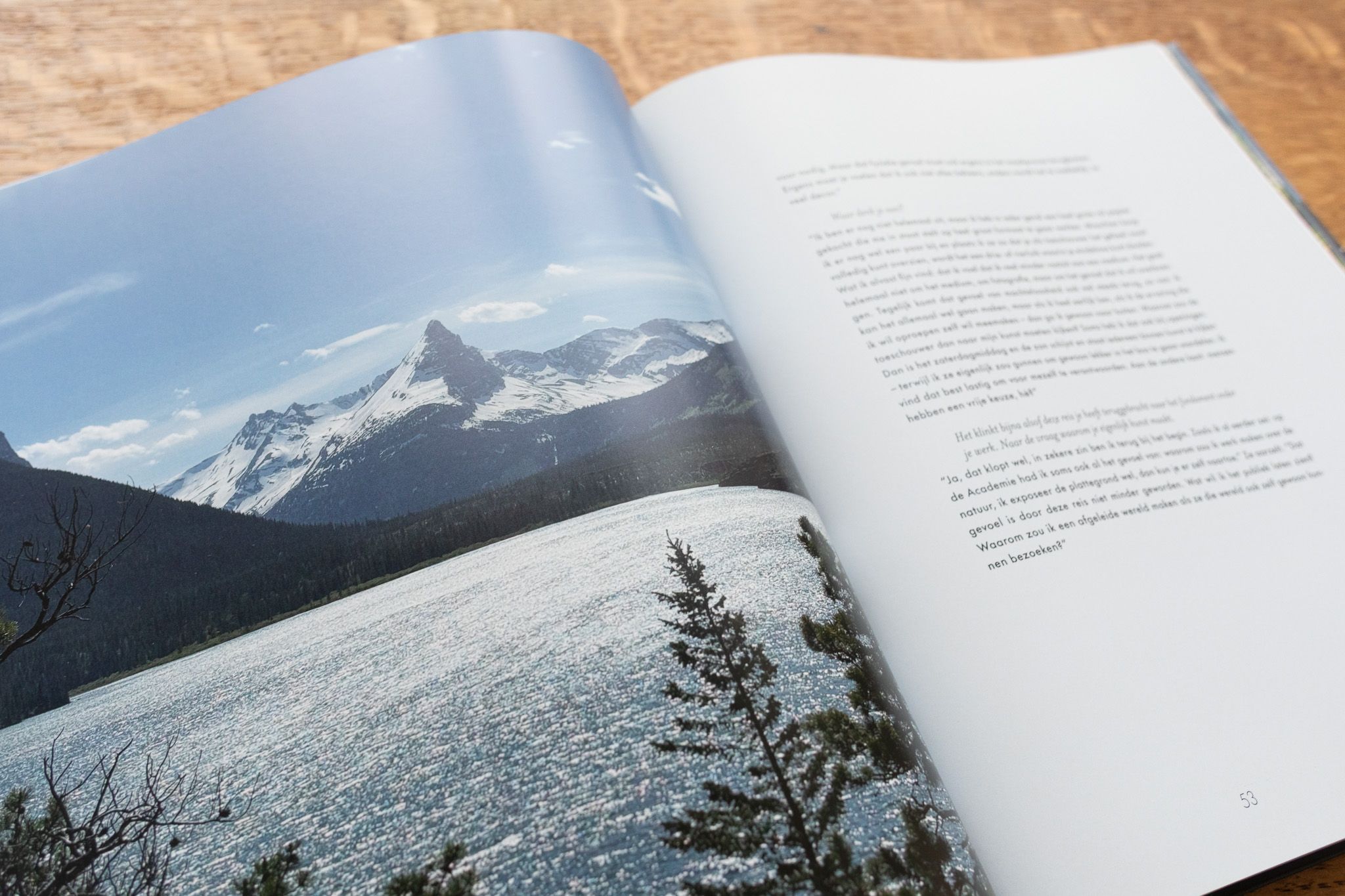 Vivian Ammerlaan in de Rocky Mountains