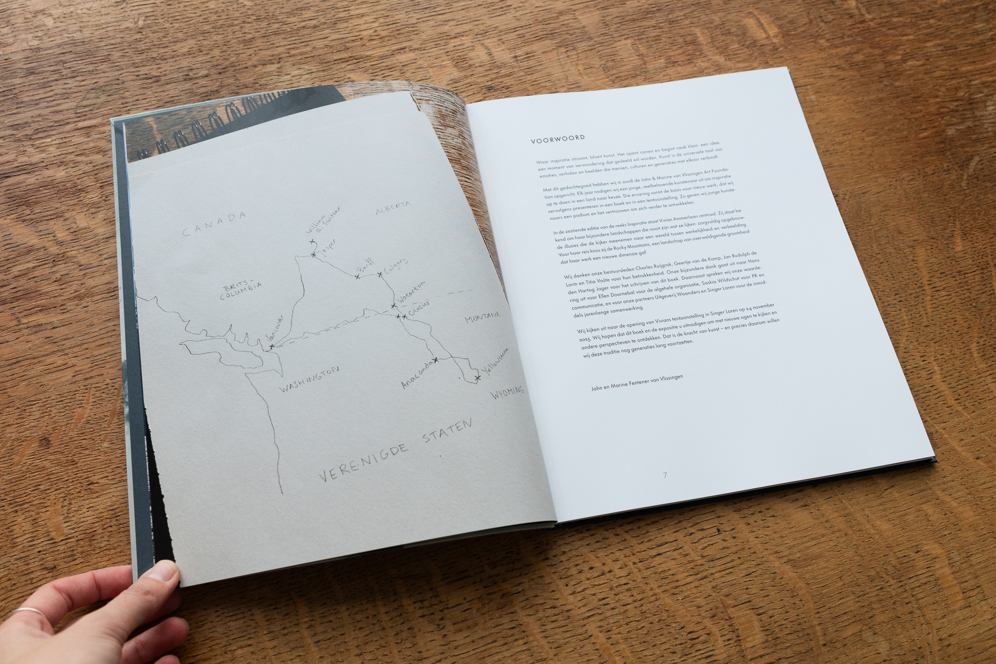 Vivian Ammerlaan in de Rocky Mountains