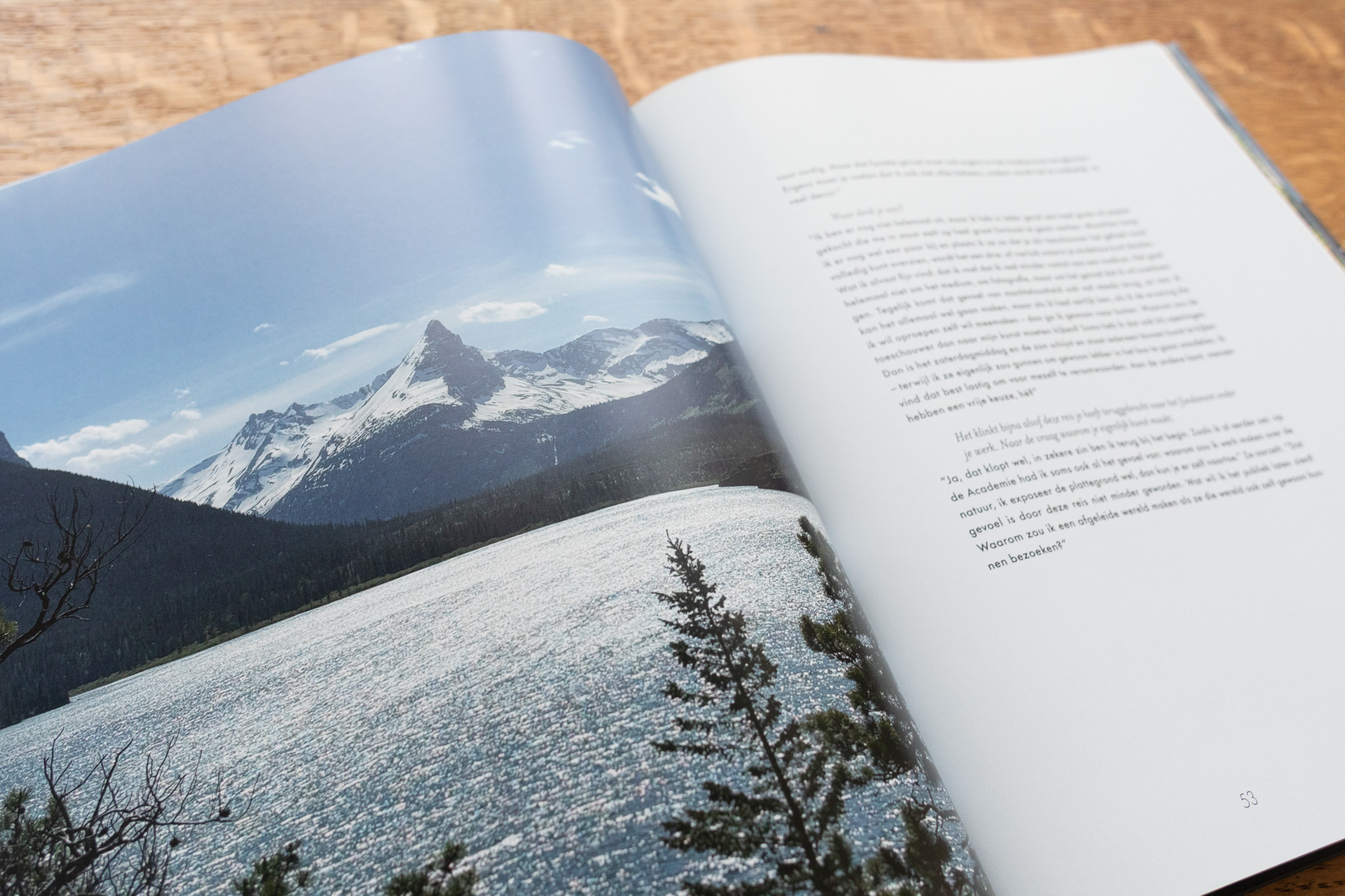 Vivian Ammerlaan in de Rocky Mountains